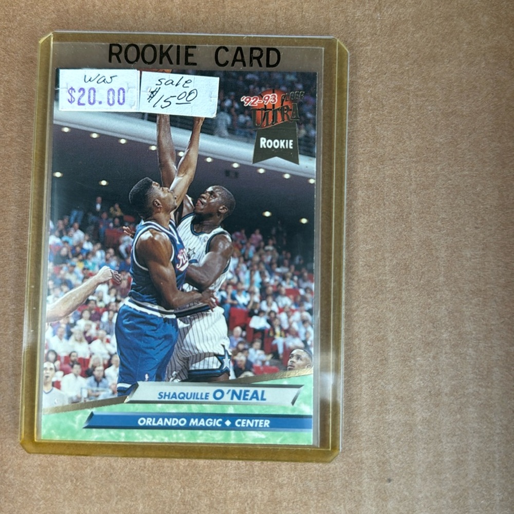 Shaquille O’Neal Orlando Magic rookie card 92 93 flare ultra mint condition